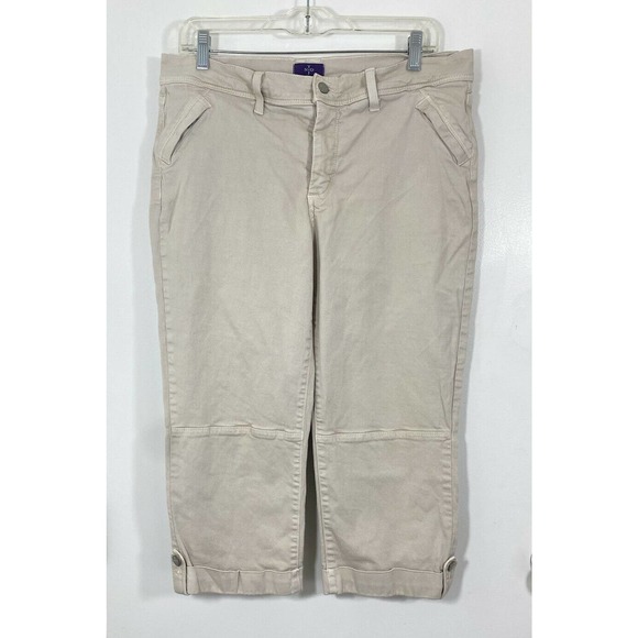 NYDJ Pants - NYDJ khaki flat front capri cropped pants